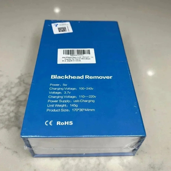 NWT June Julien Blackhead Remover Electric Facial Pore Cleanser Blue - Picture 4 of 5